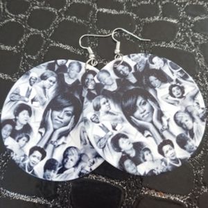 💎NEW Afro Women of History Urban Wooden Earrings